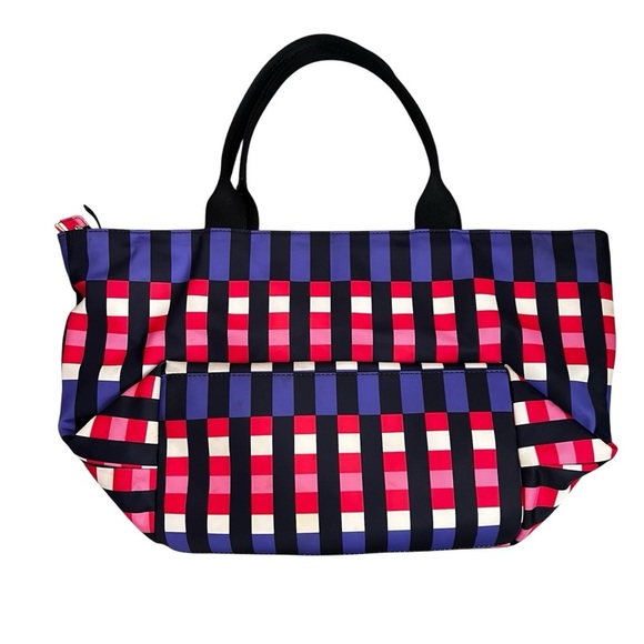 Kate Spade New York Multicolor Top Zip Geometric Nylon Lightweight Tote Bag - Picture 4 of 10